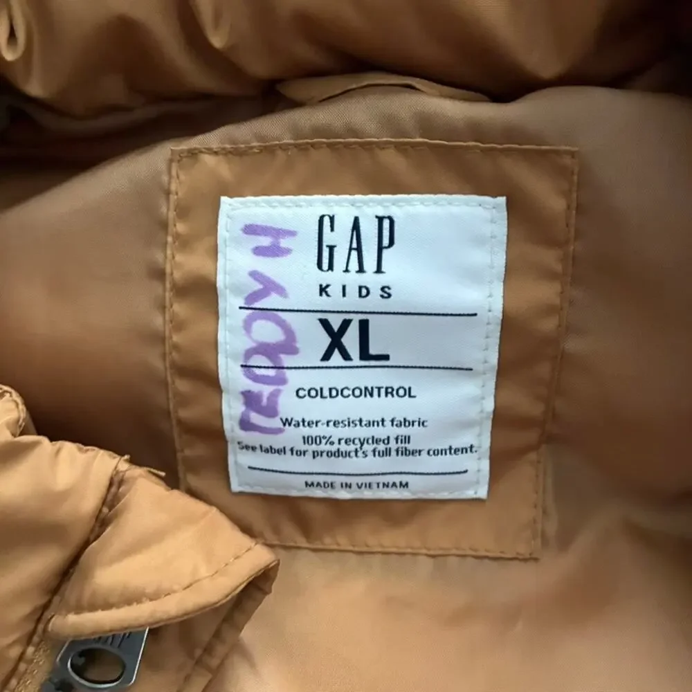 Gap XL Boys Mustard Yellow Puffer Vest